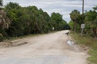  The pavement ends on Ft Florida Road a half mile west of the station location.